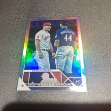 2023 Topps Baseball Veteran Combos Rainbow Foil Trout Rodriguez #US132