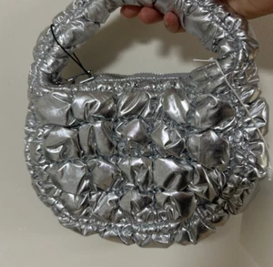 COS Quilted Micro Bag Silver 1171064018/1171064016 / 100% Authentic - Picture 1 of 6