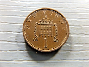 UK GREAT BRITAIN 1975 1 NEW PENNY - Picture 1 of 2