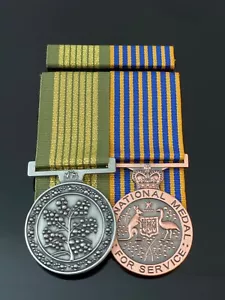 National Emergency Medal National Medal + Bar | Replica Set | Court Mounted | Se - Bild 1 von 3