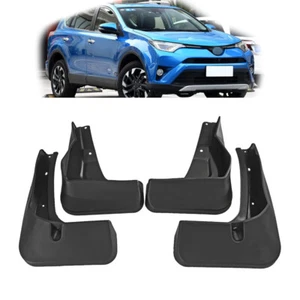 Car Front & Rear Splash Guards Mud Flaps Mudguard Fit Toyota RAV4 2016 2017 2018 - Picture 1 of 12