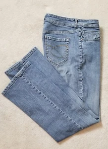 Chicos Platinum Denim Jeans Womens 0.5 Short Size 6 - Picture 1 of 8