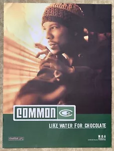 COMMON Like Water For Chocolate RAP HIP HOP 2000 Album Promo MOS DEF Poster - Picture 1 of 10