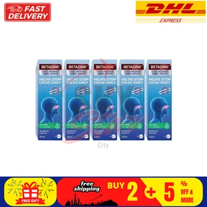 5  X BETADINE Adult Cold Defence Nasal Spray 20ml Helps Stop Colds Early DHL - Picture 1 of 5