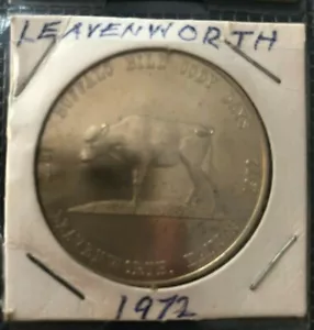 LEAVENWORTH 1972 TOKEN COIN KANSAS BILL CODY VERY GOOD CONDITION - Imagen 1 de 2