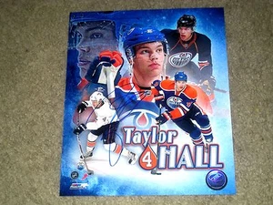 Taylor Hall Edmonton Oilers Autograph 8x10 Photo Composite COA - Picture 1 of 2
