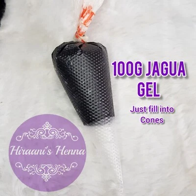 HIRAANI'S HENNA 100g Jagua Gel Paste BULK Natural Black Henna Tattoo No Chemicals Jagua Mendhi