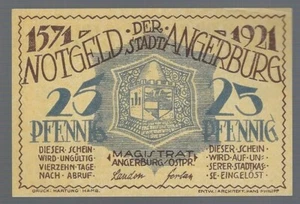 Moneta di emergenza - Angerburg in Ostpr. (oggi Wegorzevo in Polonia) - 25 Pfennig - 1921 - Foto 1 di 2