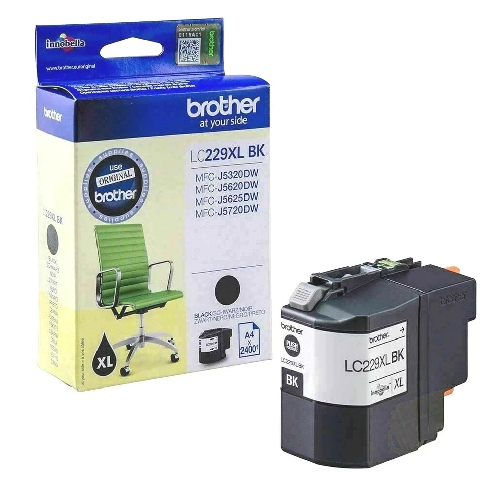 Genine Brother LC229XL Black Ink Cartridges for MFC J5320DW J5620DW boxed - Image 1 of 1