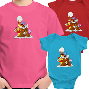 Toddler Kids Tee Shirt Infant Baby Bodysuit Romper Pooh Tigger Piglet Snowball