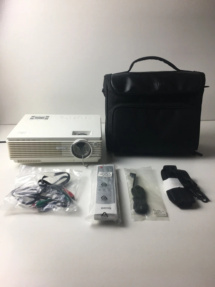 BenQ W100 DLP Home Theater Projector W/ Carry Case & Strap, Remote W/ Extender - Image 1 of 4