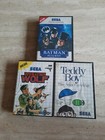 Jeux X3 Master System SEGA  "Batman Returns" + "Operation Wolf" + "Teddy Boy"