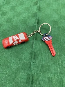 NASCAR Keychain Vintage Auto Racing Souvenir Earnhardt Jr. Plus Uncut Key - Picture 1 of 5