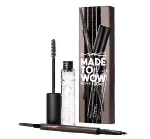 MAC Made To Wow BROW Kit * DEEP eyebrow styler STUD brow set CLEAR - Picture 1 of 3