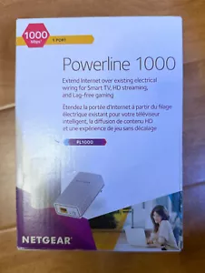 NETGEAR Powerline 1000 Wi-Fi Network Extenders 2 Pack - White PL1000-100PAS - Picture 1 of 6