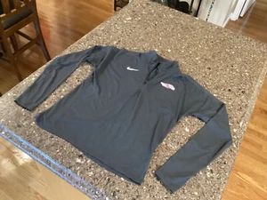 Liberty University Flames Track & Field Nike 1/4 Zip Pullover Women's Small Gray - Picture 1 of 14