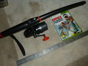 RAPALA PRO BASS FISHING GAME OFFICIAL WIRELESS ROD CONTROLLER MICROSOFT XBOX 360 - Picture 1 of 2