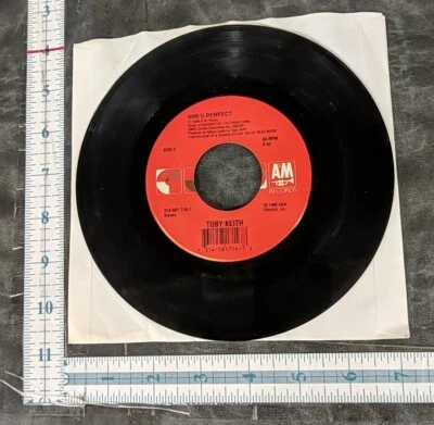 Country 45 Toby Keith A Woman's Touch / She's Perfect On A&M Records - Image 1 of 2