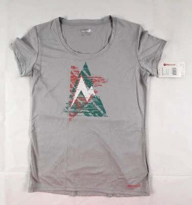 Marmot Women's Size Medium (M) Bright Steel Gray Post Time Tee T-Shirt - Image 1 of 4