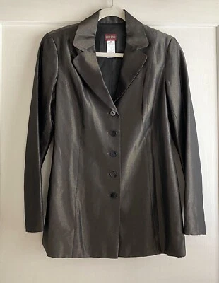 Chaqueta Blazer Vintage Kenzo Paris Mezcla Seda Brillo Metálico Talla 38 XS S Foto 1 de 3