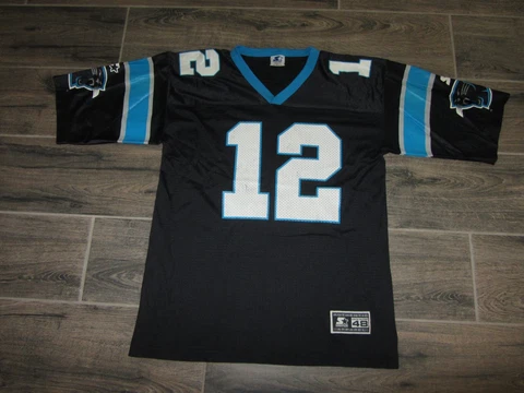 Kerry Collins Carolina Panthers NFL Football Jersey Vintage Retro Rare 48 L #12 Cover