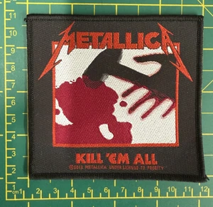 METALLICA KILL 'EM ALL WOVEN SEW ON PACKED PATCH OFFICIALLY LICENSED - Picture 1 of 7