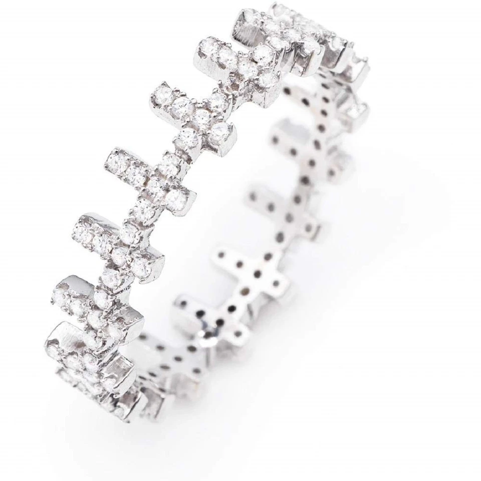 Anello Amen Donna Croce in Argento Zirconia RCCZ-12 - Immagine 1 di 1