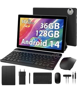 RUSHAR Newest Tablet 10 Pollici Android 14 con 5G WIFI 6,36GB RAM+128GB ROM - Bild 1 von 7