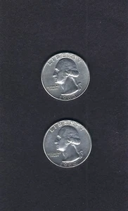 TWO QUARTERS 1963-D AND 1964-NO MINT MARK  ------Q-L1 - Picture 1 of 2
