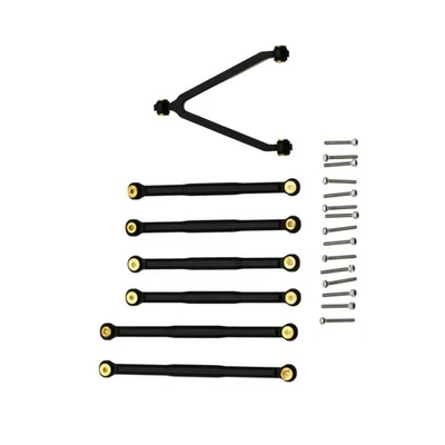 1/24 7Pack Aluminum Link Rod Set for Axial SCX24 AXI90081 RC Crawler Buggy Car a - Image 1 of 4