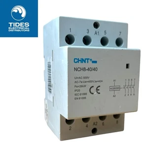 Contactor Chint 40 Amp 4 polos 4NO NCH8-40/40 - Imagen 1 de 2