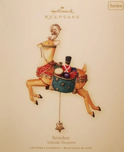2007 Hallmark REINDEER #2 Keepsake Ornament YULETIDE TREASURES NIB - Picture 1 of 4