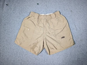 Aftco Shorts Größe 32 Herren Cargotaschen beige Gummibund Angeln Bootfahren - Bild 1 von 11