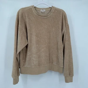 Top Pullover Acanalado Minimalista Brixton Para Mujer Talla S Neutro Acogedor Tejido Texturizado - Imagen 1 de 8