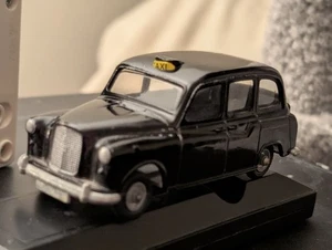 AMAZING LONDON TAXI CAB ICONIC BLACK DIECAST 4" L X" 1.5 W VG 1:43 SCL MFG IN UK - Picture 1 of 24