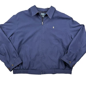 Polo Ralph Lauren Bi-Swing Jacket Men's XL Blue Embroidered Pony Logo Full Zip - Picture 1 of 8