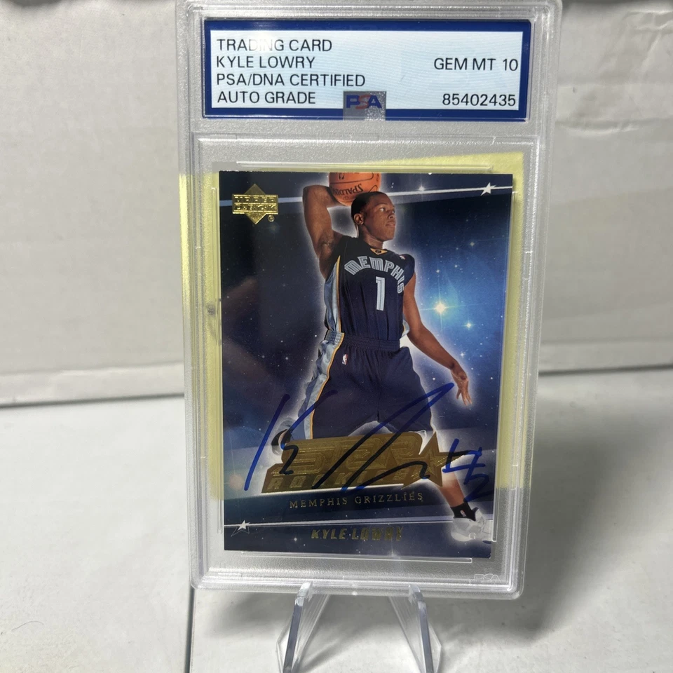 KYLE LOWRY SIGNED 2007 Upper Deck Auto Rookie PSA 10 Auto - Image 1 of 1
