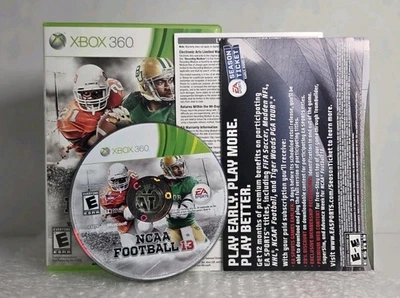 NCAA футбол 13 Microsoft Xbox 360 2012 полный в коробке CIB протестирован EA Sports  - Изображение 1 из 4