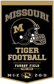 Banner de los Tigres de Missouri PowerHouse de lana 18x27 Foto 1 de 1
