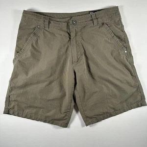 Kuhl pantaloncino uomo 34 verde cargo escursionismo outdoor nylon cotone tela utilità lavoro - Foto 1 di 6