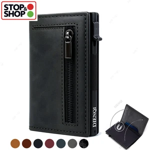 Luxury RFID Blocking Card Holder Men Wallets Money Bag Metal Credit Cardholder A - Picture 1 of 13