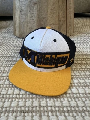NCAA Michigan Wolverines Zephyr Adjustable Strap Hat Blue, Yellow & White  - Image 1 of 4