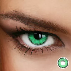 Farbige Kontaktlinsen Ever Green - LuxDelux grüne Jahreslinsen mit & ohne Stärke - Bild 1 von 50