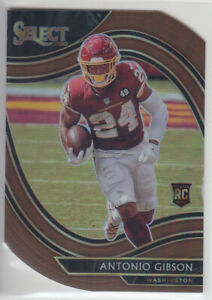 2020 Select Football Antonio Gibson RC Copper Die-Cut Field Level 257/355