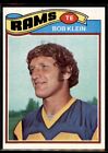 1977 Topps Bob Klein Los Angeles Rams 343