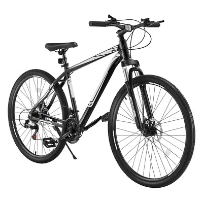 29" Mountain Bike MTB Bicycle Shimano 21 Speed Front Suspension Dual Disc Brakes - Image 1 of 4
