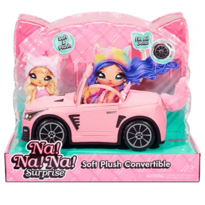 Na Na Na Surprise Coche Gatito Rosa Peluche 25x13x13cm Muñecas Niña 204569 - Imagen 1 de 4