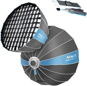 US Nanlite Rapid 90/120cm Parabolic Softbox Honeycomb Grid Bowens Mount Softbox - Picture 1 of 9