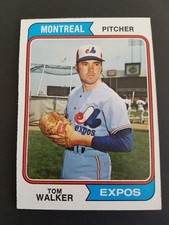 1974 TOPPS BASEBALL #293 TOM WALKER MONTREAL EXPOS EXCELLENT COND.