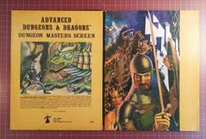 Dungeon Master Screen - 1979 - 3rd Print - 2 and 4 Panel - TSR 9024 - Picture 1 of 18